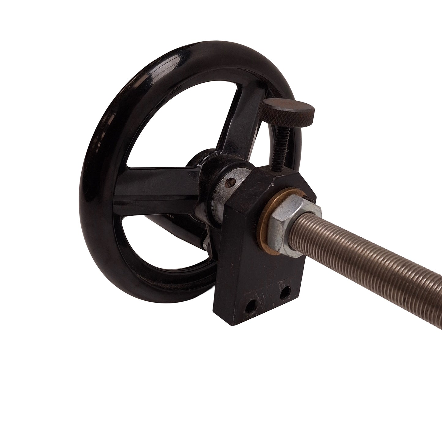Used Handwheel Leadscrew Assembly, 480mm Length, 2mm Lead, ø19mm Screw