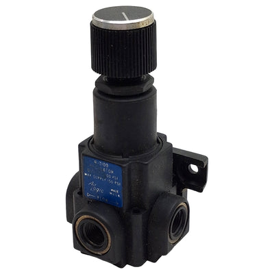 Used Air Logic R-7100 Pressure Regulator 0.5-100psi Range, 150psi Max, 5µm, 1/8in NPT