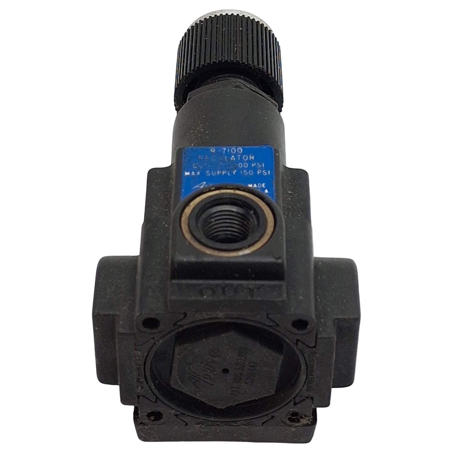 Used Air Logic R-7100 Pressure Regulator 0.5-100psi Range, 150psi Max, 5µm, 1/8in NPT