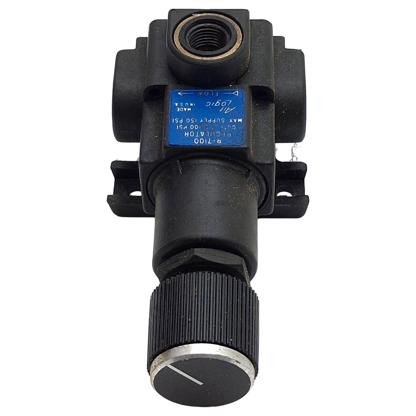 Used Air Logic R-7100 Pressure Regulator 0.5-100psi Range, 150psi Max, 5µm, 1/8in NPT