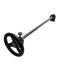 Used Handwheel Leadscrew Assembly 480mm Length, 2mm Lead, ø19mm Screw