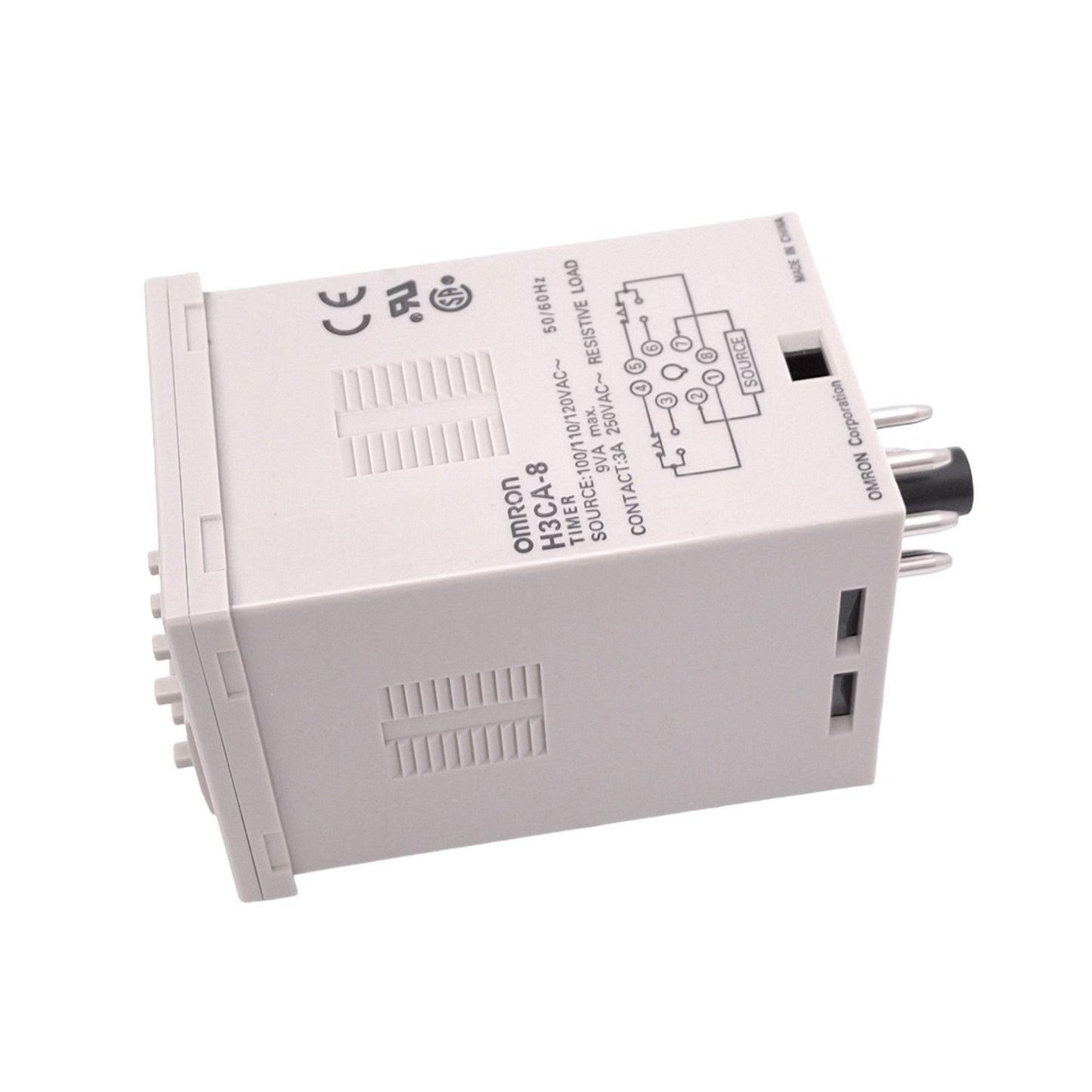 Used Omron H3CA-8 Solid State Timer, 0.1s to 9990hr, DPDT, 8-Pin, 100/110/120VAC