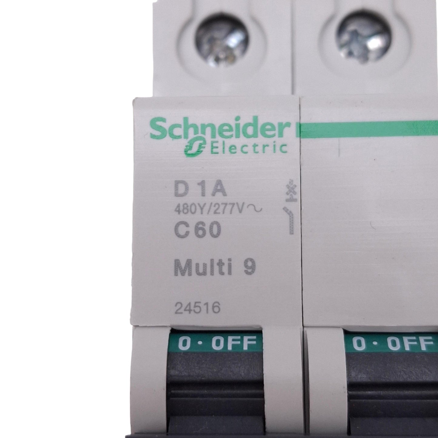 New Schneider Electric 24516 Multi 9 Circuit Breaker, 2-Pole 1A, 480Y/277VAC Max