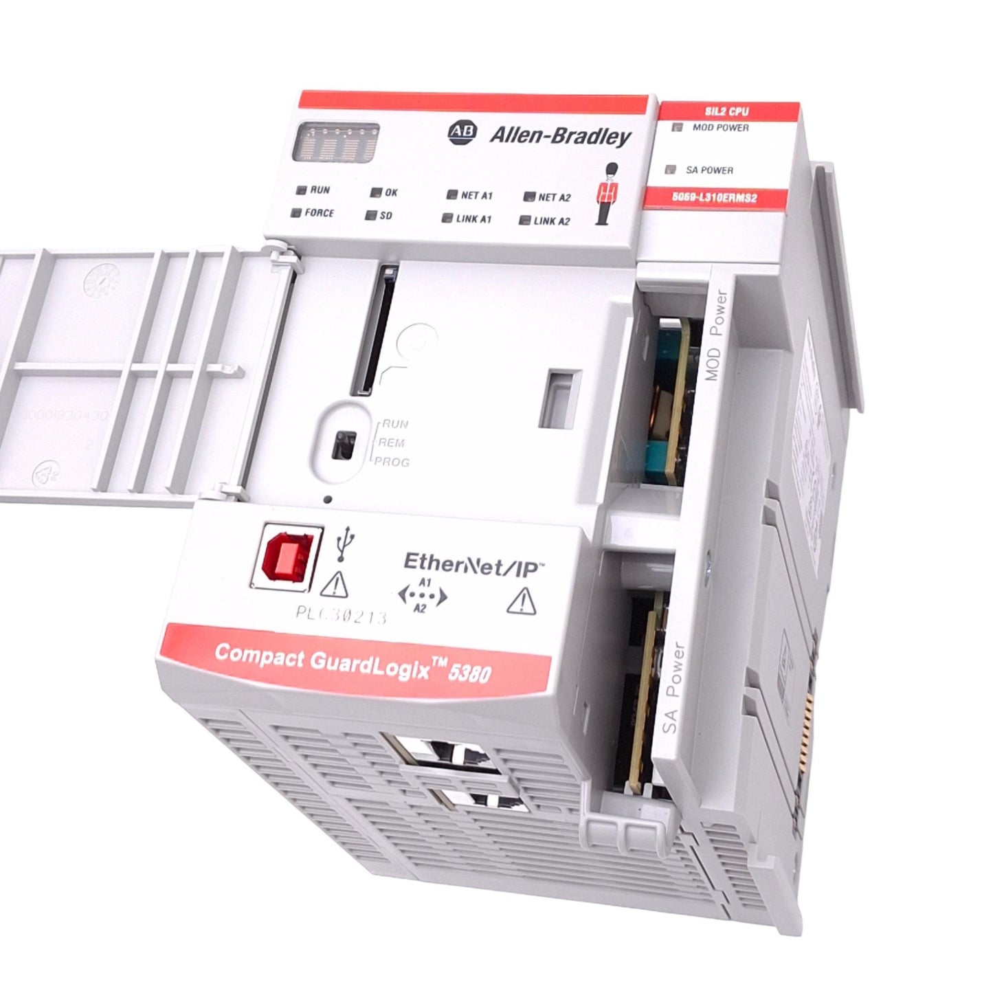 Used Allen Bradley 5069-L310ERMS2 Compact GuardLogix 5380 Safety Controller, 4-Axis