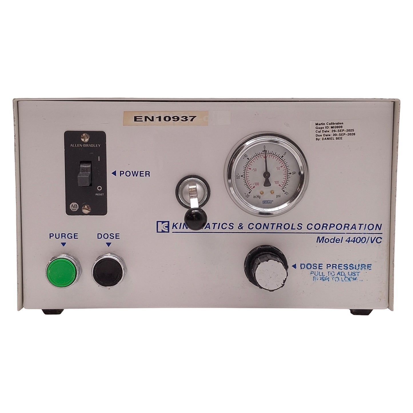 Used Kinematics & Controls 4400/VC Semi-Automatic Portable Powder Filler 115VAC
