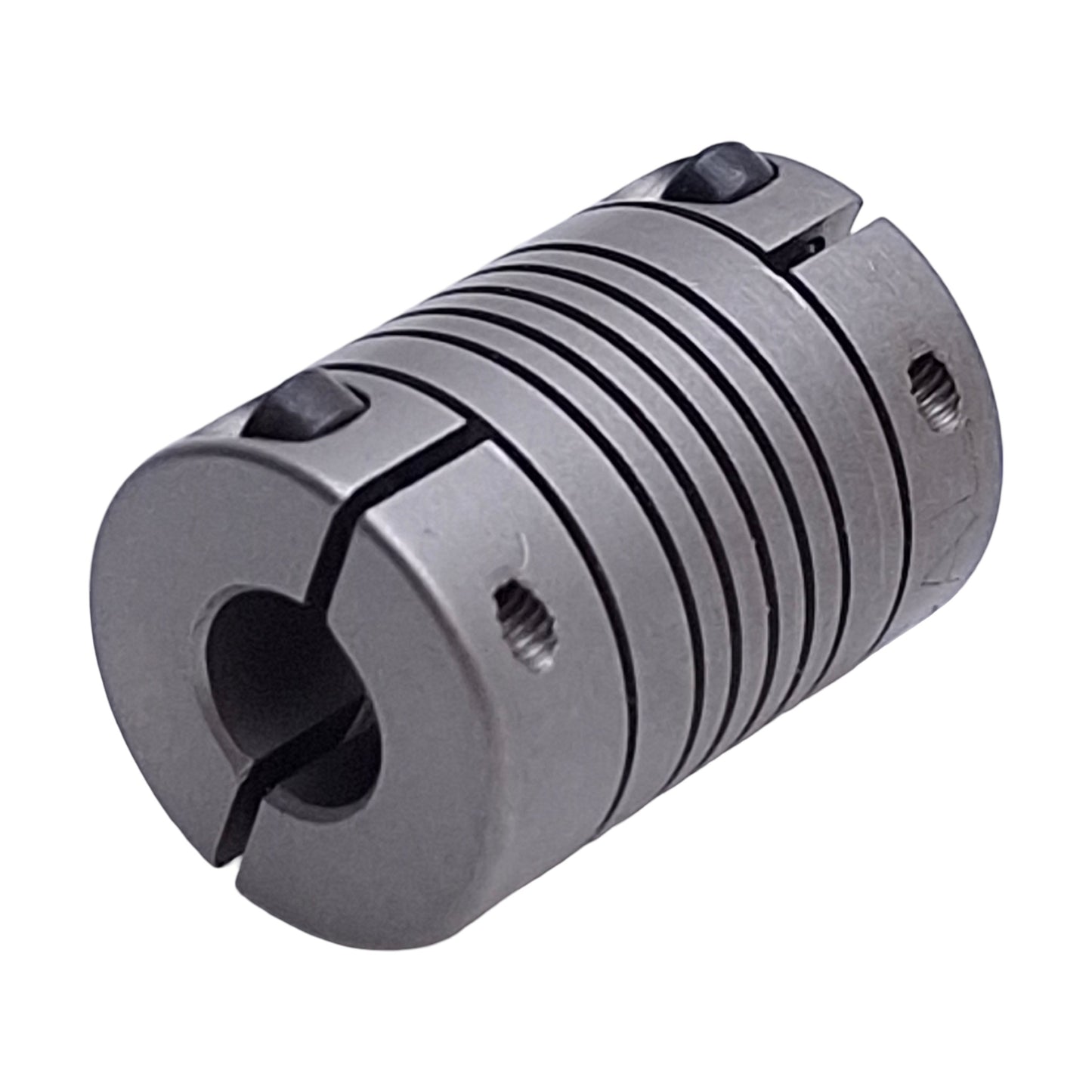 New Helical 8781-8-5mm Flexible Steel Coupling, M5 Thread to 8mm Bore, 5/8in OD