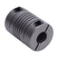 New Helical 8781-8-5mm Flexible Steel Coupling, M5 Thread to 8mm Bore, 5/8in OD