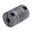 New Helical 8781-8-5mm Flexible Steel Coupling, M5 Thread to 8mm Bore, 5/8in OD