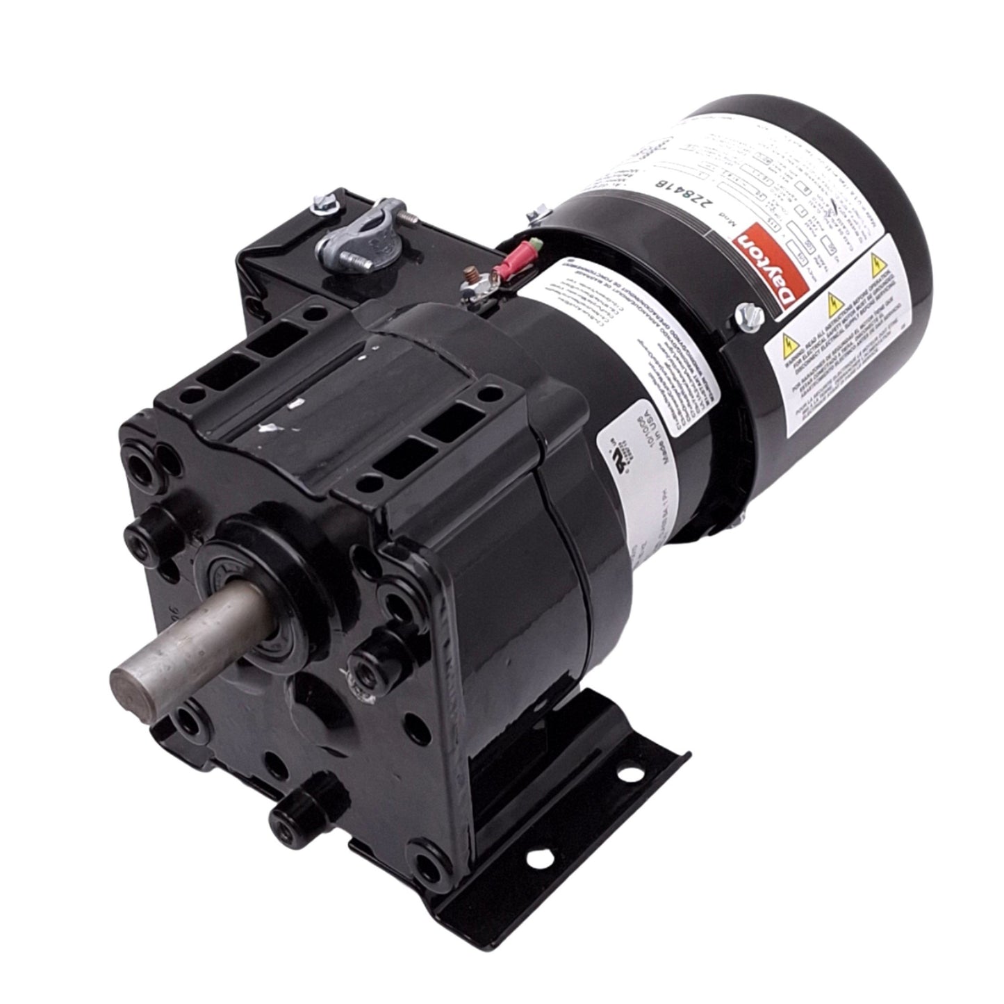 Used Dayton 2Z841B AC Gearmotor, 17:1, 100rpm 38in-lbs 1/15HP Max, 115VAC 1.5A