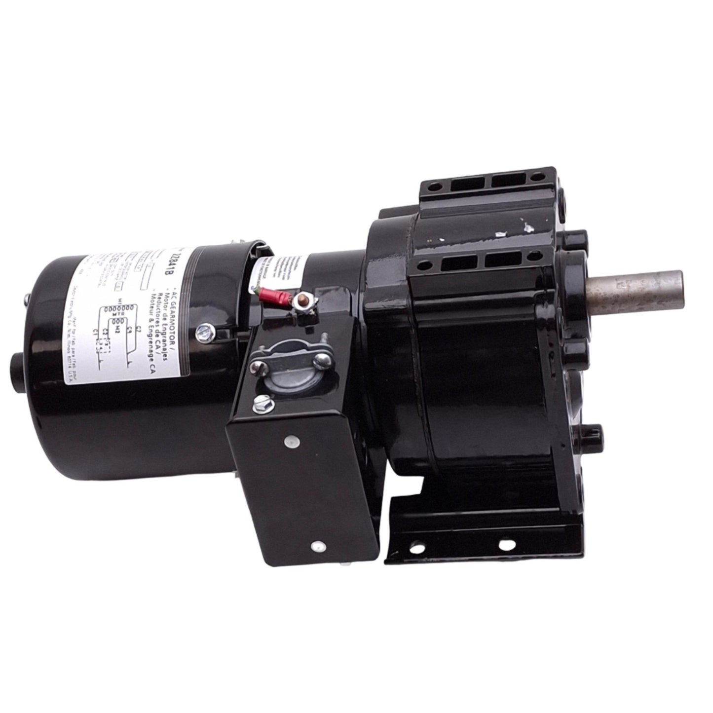 Used Dayton 2Z841B AC Gearmotor, 17:1, 100rpm 38in-lbs 1/15HP Max, 115VAC 1.5A