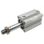 Used SMC CDQ2D32-40DM Pneumatic Cylinder, ø32mm Bore, 40mm Stroke, 1.0MPa, Rc1/8