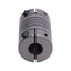 Used Helical 8781-1/4-5mm Flexible Steel Coupling M5 Thread to 1/4in Bore, 5/8in OD