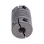 Used Helical 8781-1/4-5mm Flexible Steel Coupling M5 Thread to 1/4in Bore, 5/8in OD