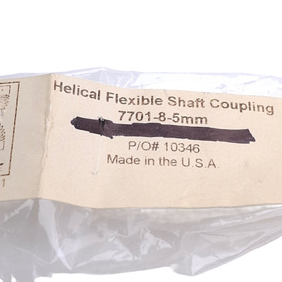 New Helical 7701-8-5mm Flexible Aluminum Coupling, M5 Thread To ø8mm Bore, 5/8in OD