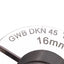 Used Gerwah GWB DKN 45 RINGFEDER Metal Bellows Coupling, ø8mm & ø16mm Bores, ø33mm OD