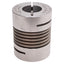 Used Gerwah GWB DKN 45 RINGFEDER Metal Bellows Coupling, ø8mm & ø16mm Bores, ø33mm OD