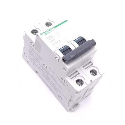 New Schneider Electric 24517 Multi 9 Circuit Breaker, 2-Pole 2A, 480Y/277VAC Max