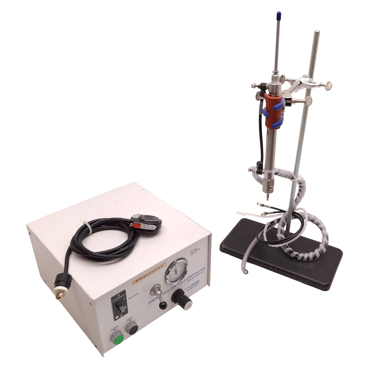 Used Kinematics & Controls 4400/VC Semi Automatic Portable Powder Filler 115VAC