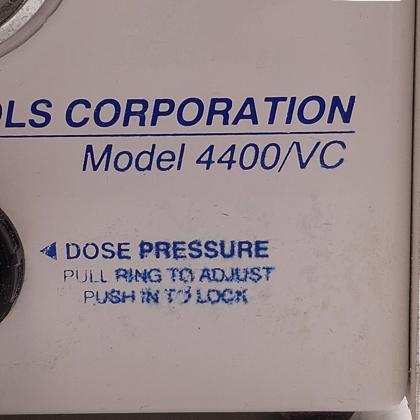 Used Kinematics & Controls 4400/VC Semi Automatic Portable Powder Filler 115VAC