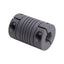 Used Helical 7701-8-5mm Flexible Aluminum Coupling M5 Thread To ø8mm Bore, 5/8in OD