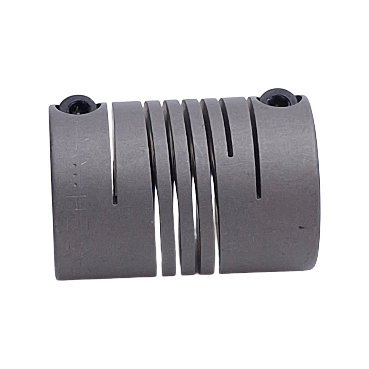 Used Helical 7701-8-5mm Flexible Aluminum Coupling M5 Thread To ø8mm Bore, 5/8in OD