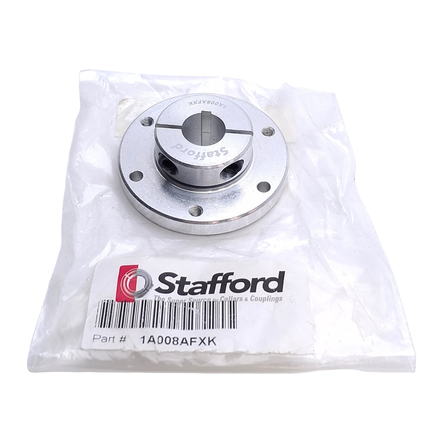 New Stafford 1A008AFXK AccuFlange Shaft Mounted Collar , ø1/2in Bore, 1/8in Keyway