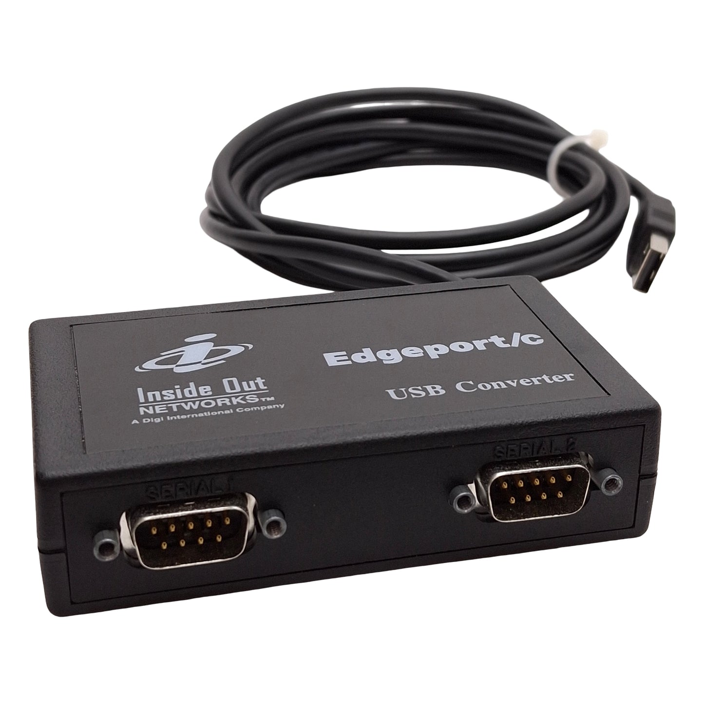 Used Digi 301-1003-10 Edgeport/2c USB to Serial Adapter, (2x) RS-232 DB9, USB Type A