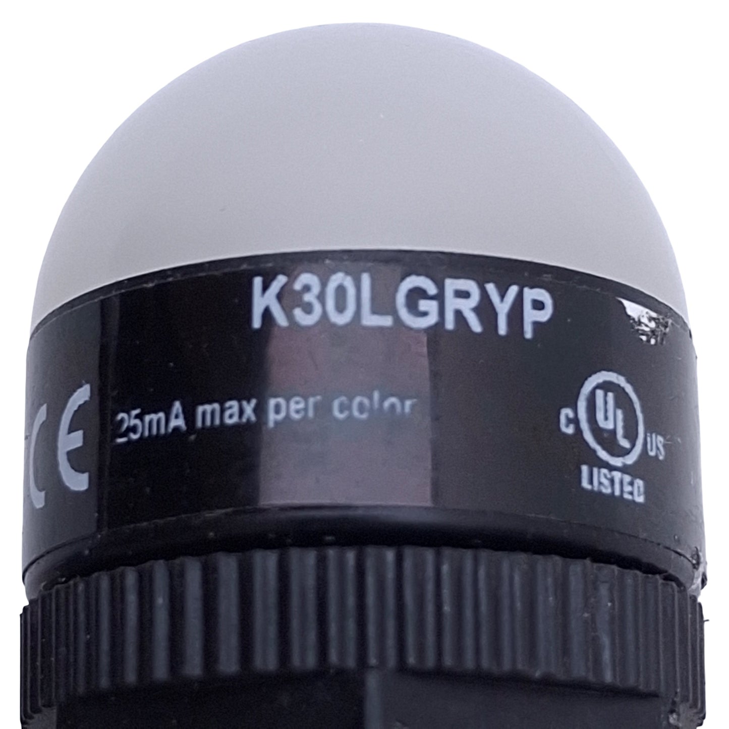 Used Banner K30LGRYP EZ-LIGHT 3-Color General Purpose Indicator, PNP, 10-30VDC, 2ft
