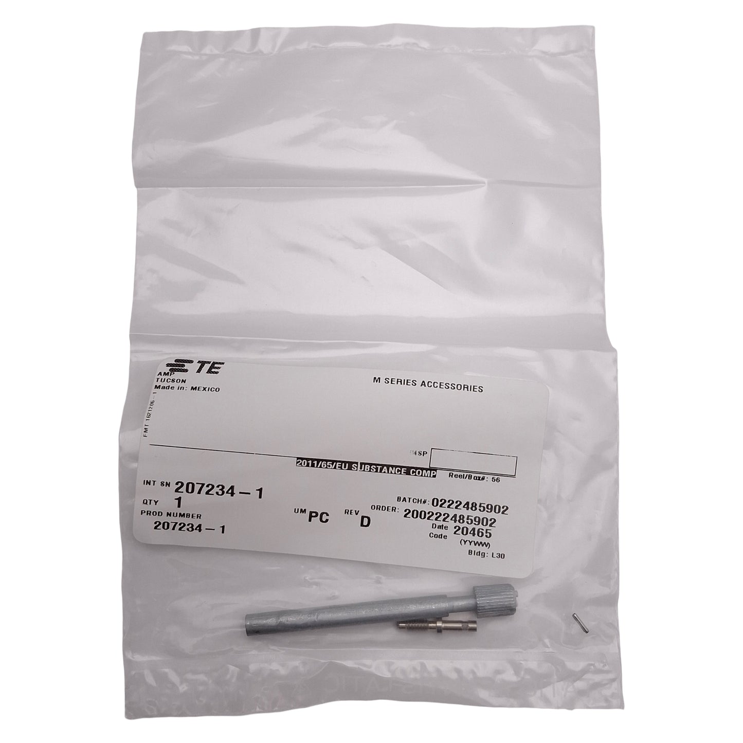 New Lot of 3 TE 207234-1 M-Series Jackscrew, 75 & 104 Place Shields, Male Screwlock