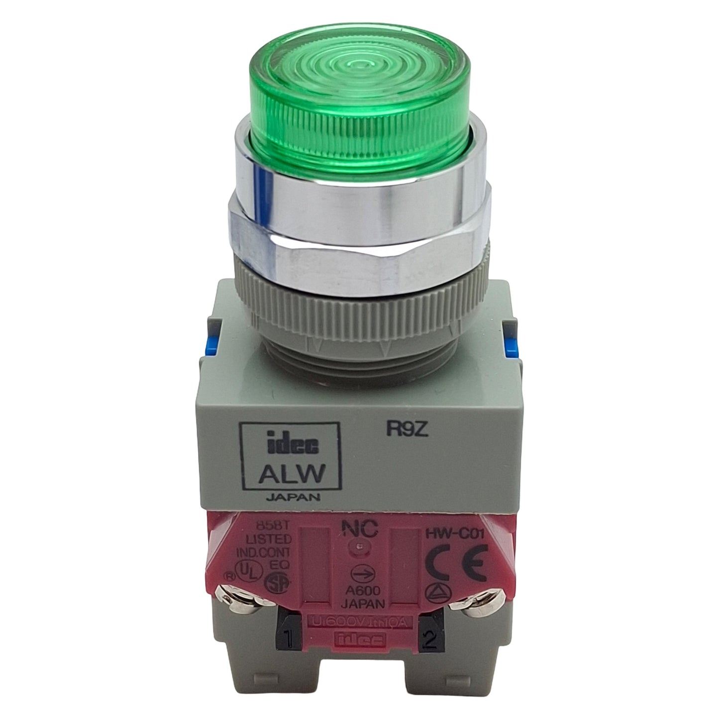 New Idec ALW29911D-G-24V Illuminated Pushbutton, Green, 1NO/1NC, 24VAC/DC, ø22mm