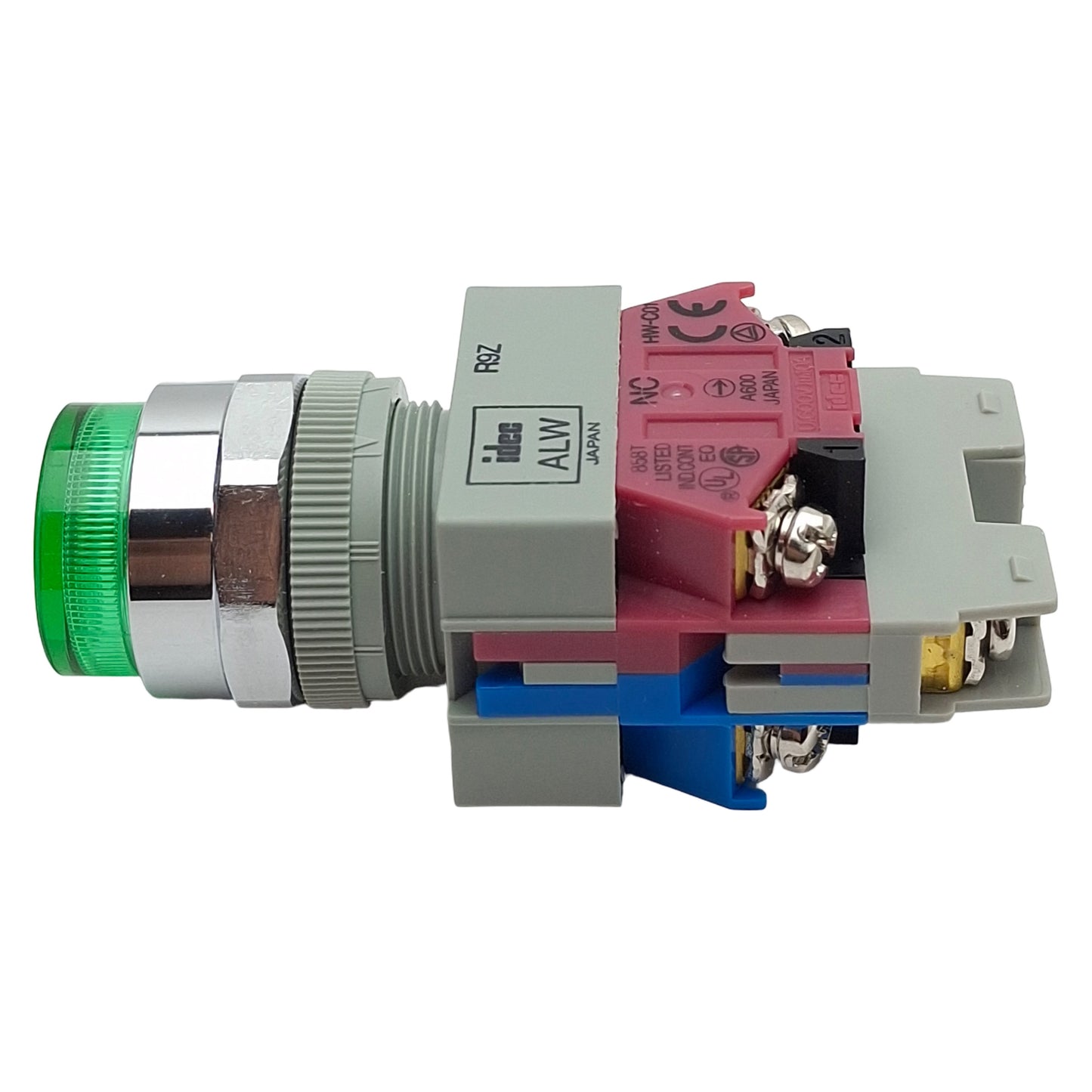 New Idec ALW29911D-G-24V Illuminated Pushbutton, Green, 1NO/1NC, 24VAC/DC, ø22mm