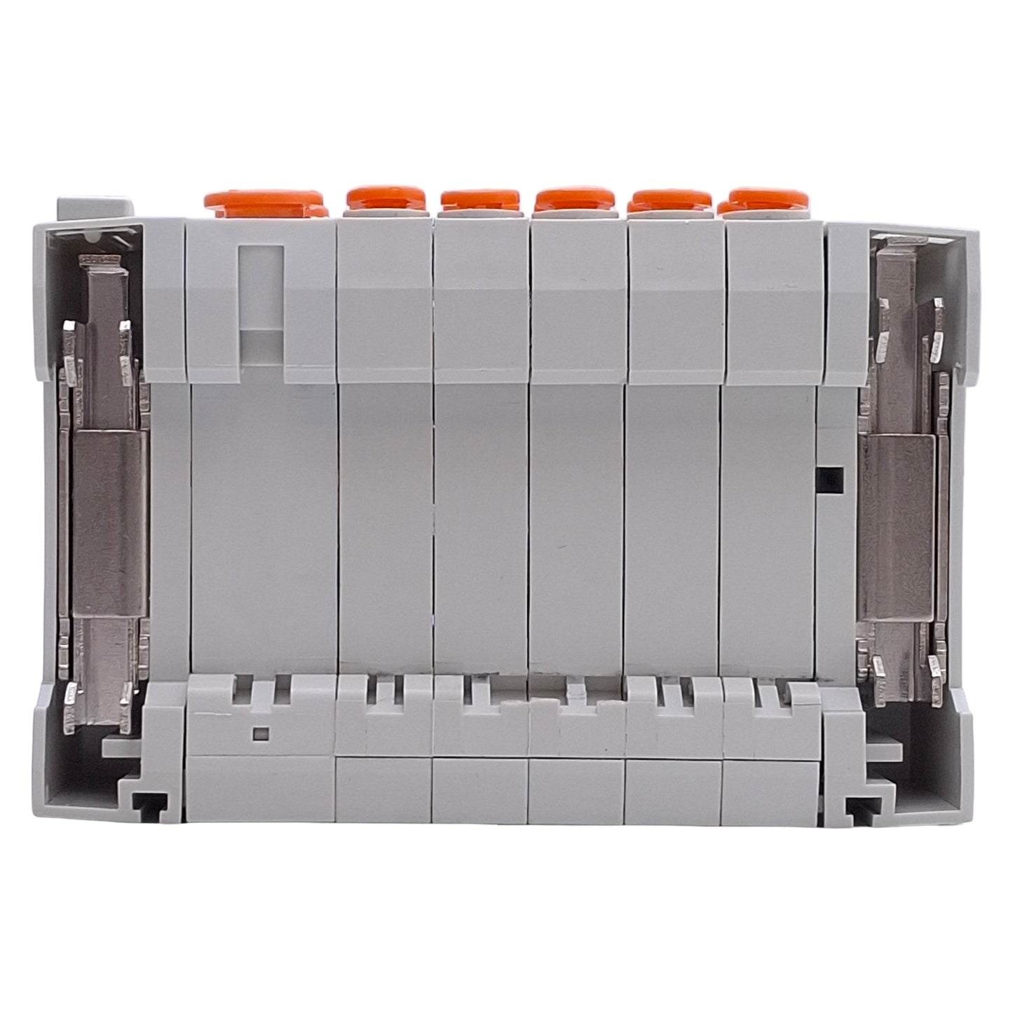 Used SMC SS5Y3-45-05U-C4 Manifold Base 5-Station, ø4mm One-Touch Ports, DIN Rail