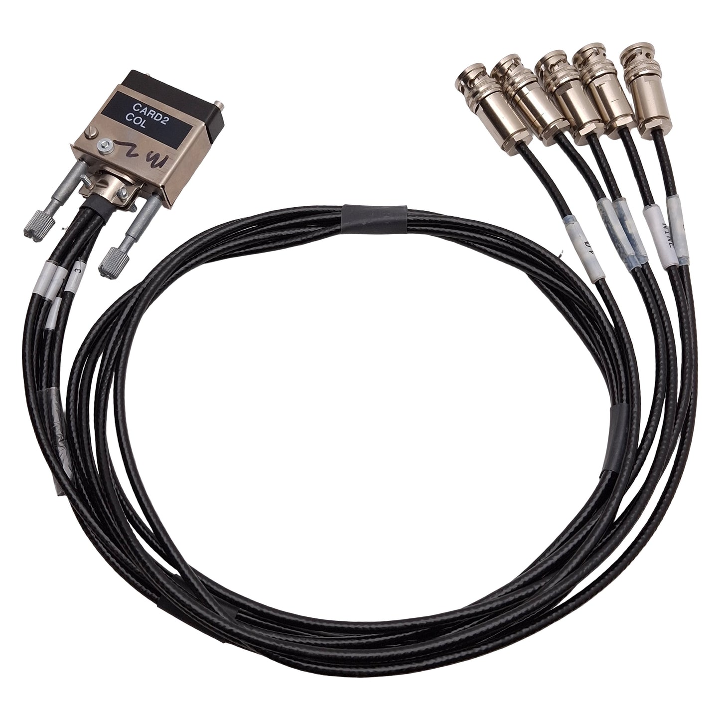 Used Keithley 7153-TRX Low Noise Matrix to Triax Cable, (5x) 3-Slot Male Triax, 1.1m