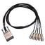 Used Keithley 7153-TRX Low Noise Matrix to Triax Cable, (5x) 3-Slot Male Triax, 1.1m