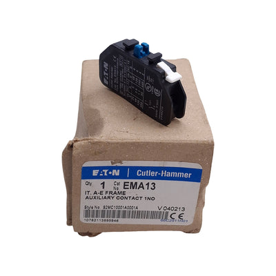 New Eaton Cutler Hammer EMA13 Auxiliary Contact Block 600V 10A 6kV NO Normally Open