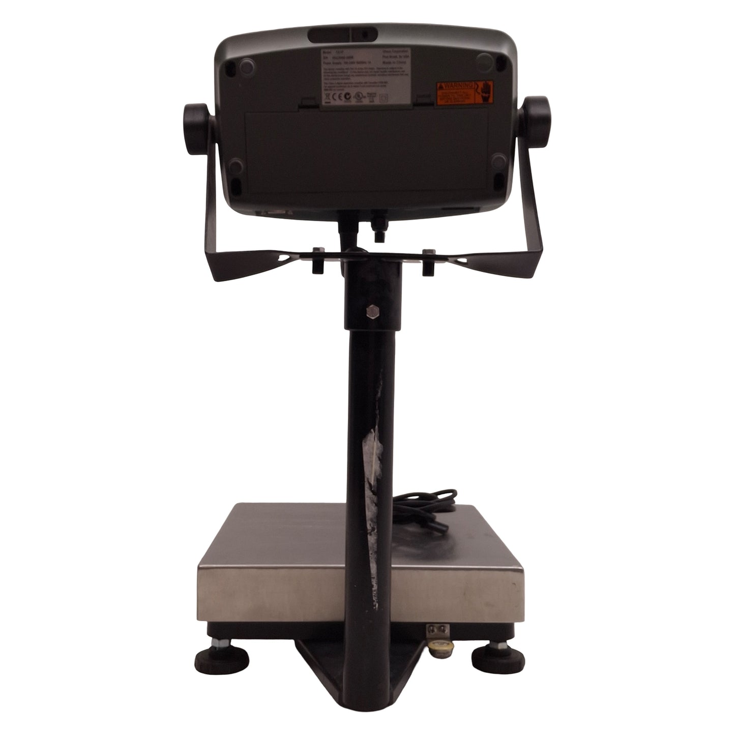 Used Ohaus D10QR Defender Bench Scale w/ T51P LCD Display 12x12in Base, 100-240VAC