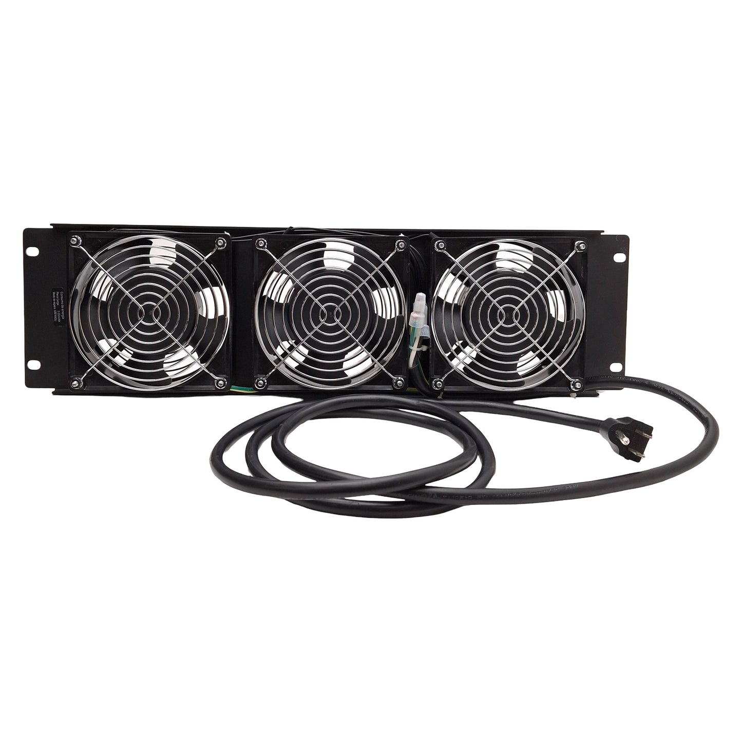 Used Eaton SRFAN3U Tripp Lite SmartRack 3U Fan Panel, 3-Fan, 210cfm, 120VAC, 5-15P