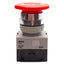Used Idec AVW410-R E-Stop Pushbutton Push/Turn Reset, 1NO, ø40mm Mushroom, 600VAC 10A