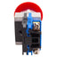 Used Idec AVW410-R E-Stop Pushbutton Push/Turn Reset, 1NO, ø40mm Mushroom, 600VAC 10A