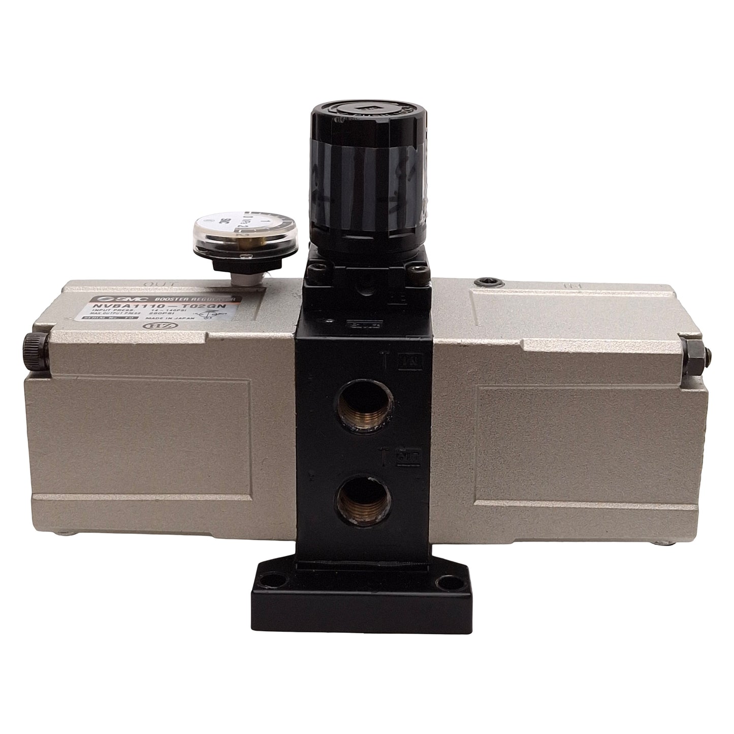 Used SMC NVBA1110-T02GN Booster Regulator, 14-140psi Input, 280psi Output, 1/4in NPTF