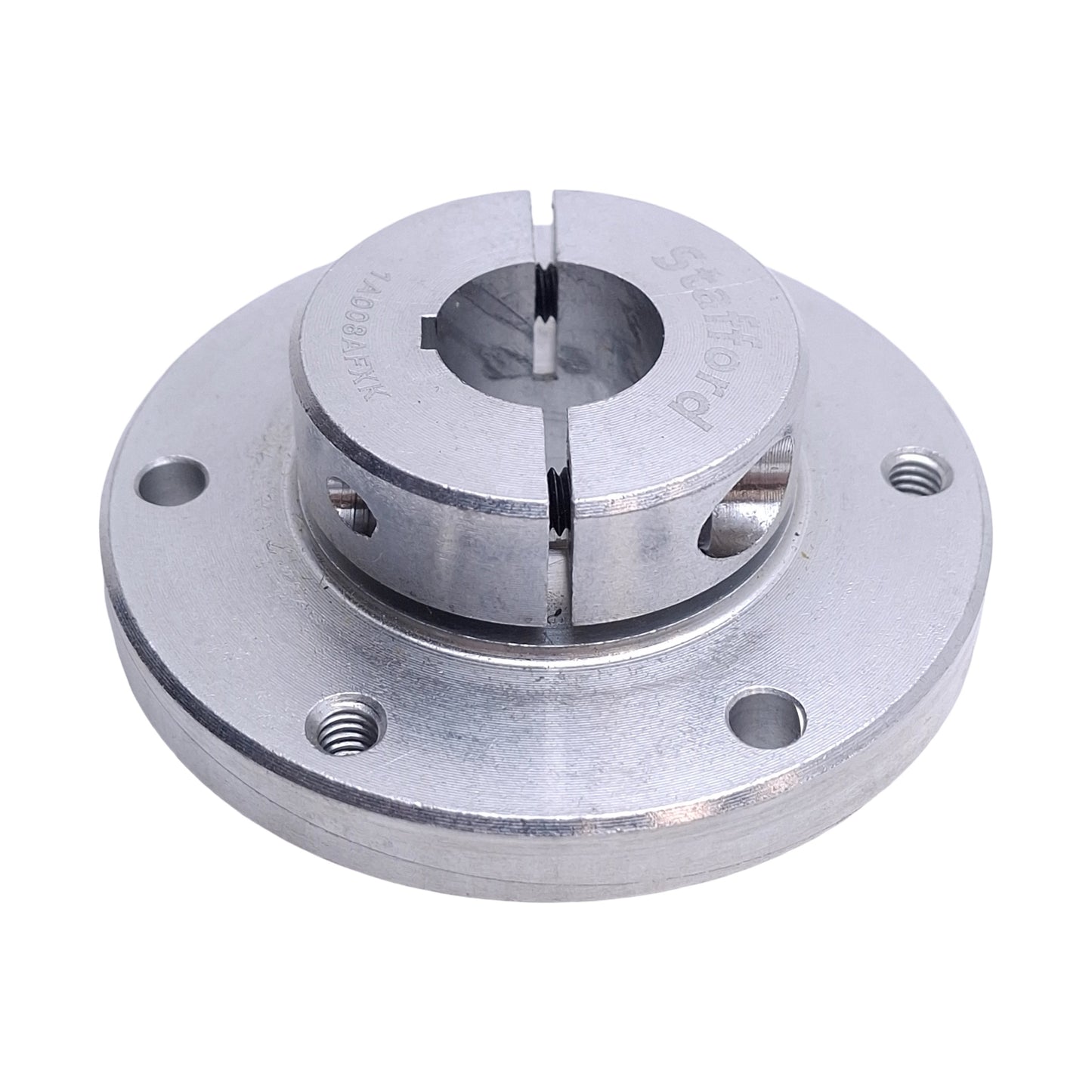 Used Stafford 1A008AFXK AccuFlange Shaft Mounted Collar , ø1/2in Bore, 1/8in Keyway