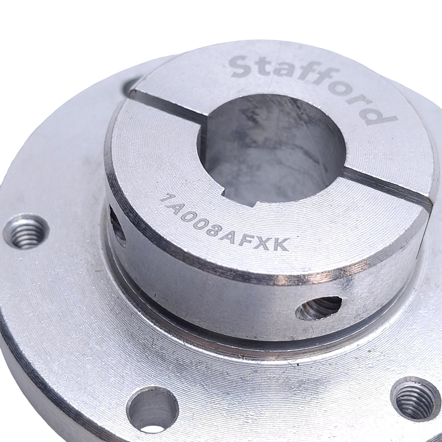 Used Stafford 1A008AFXK AccuFlange Shaft Mounted Collar , ø1/2in Bore, 1/8in Keyway