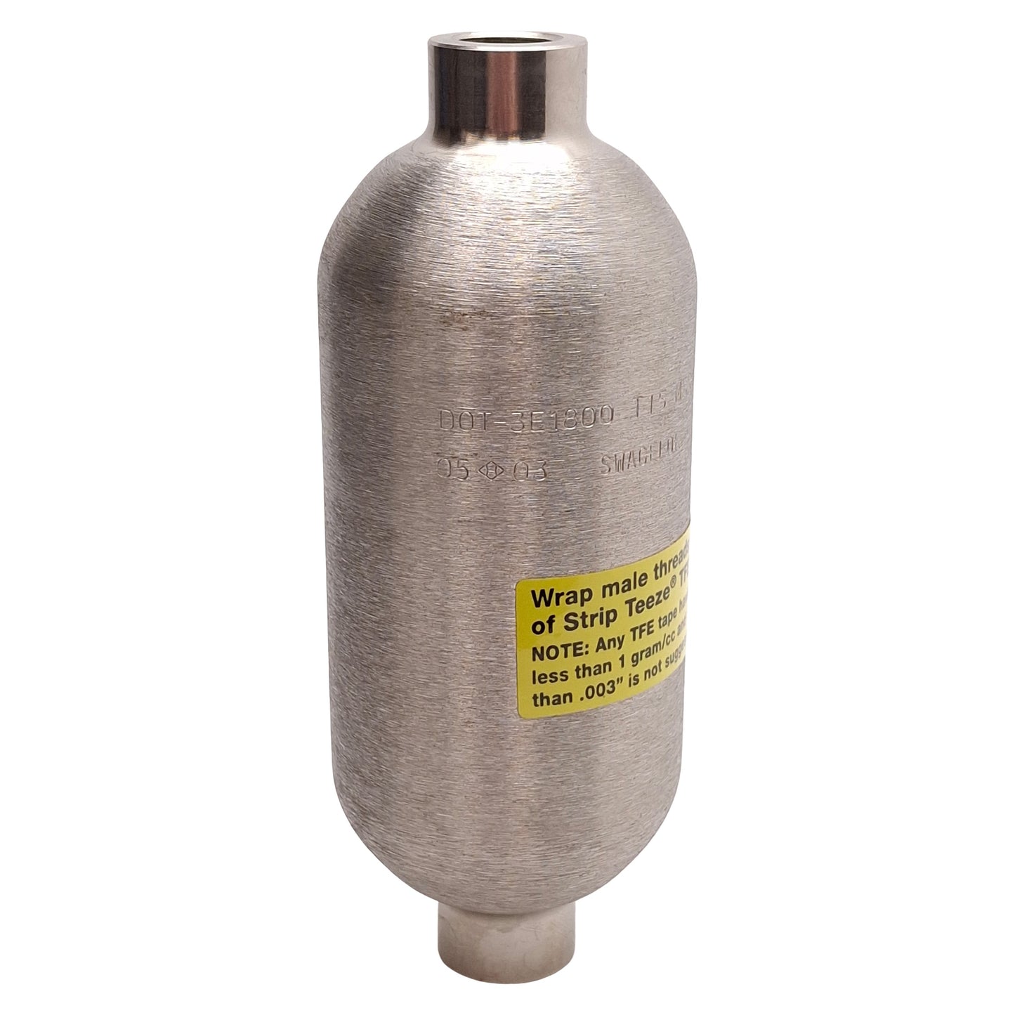 Used Swagelok 304L-HDF4-150 DOT-Compliant Sample Cylinder, 150cm³, 1800psig, 304L SS
