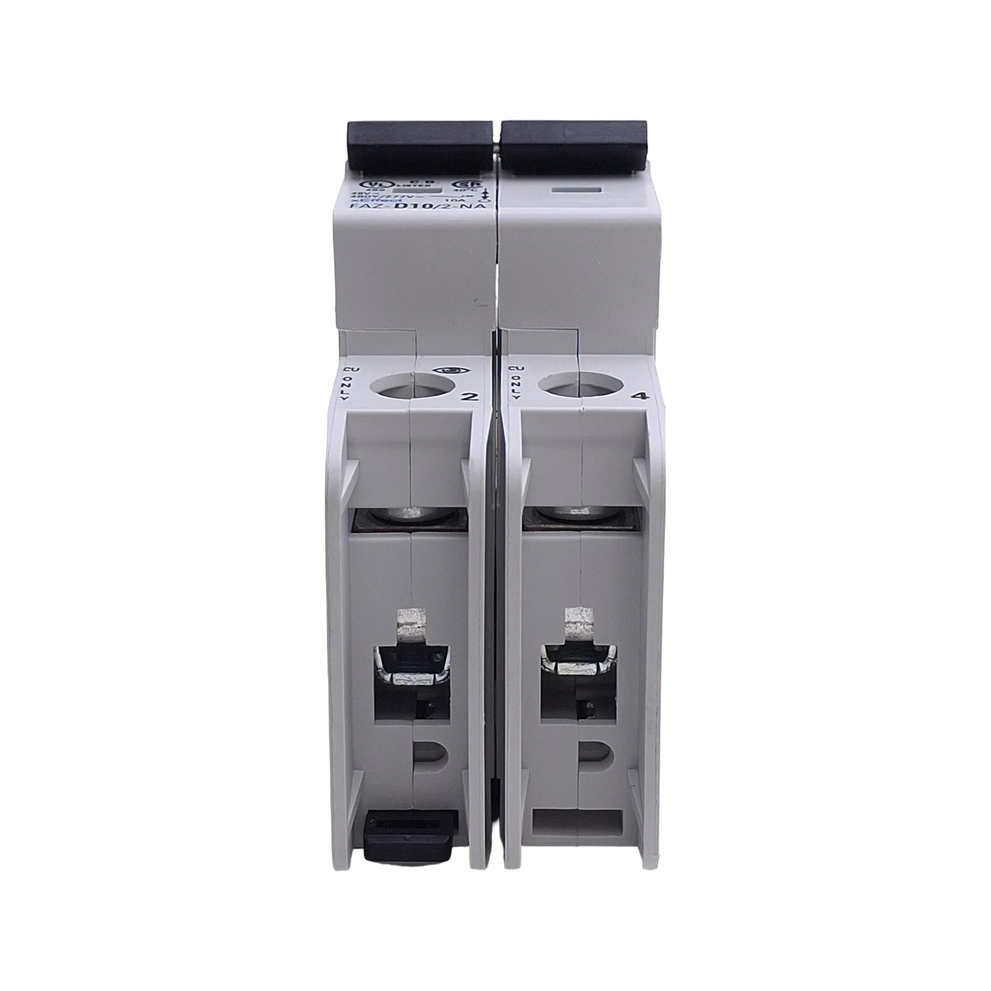 Used Eaton FAZ-D10/2-NA Miniature Circuit Breaker, 10Amps, 480Y/277VAC, 48VDC, 2-Pole