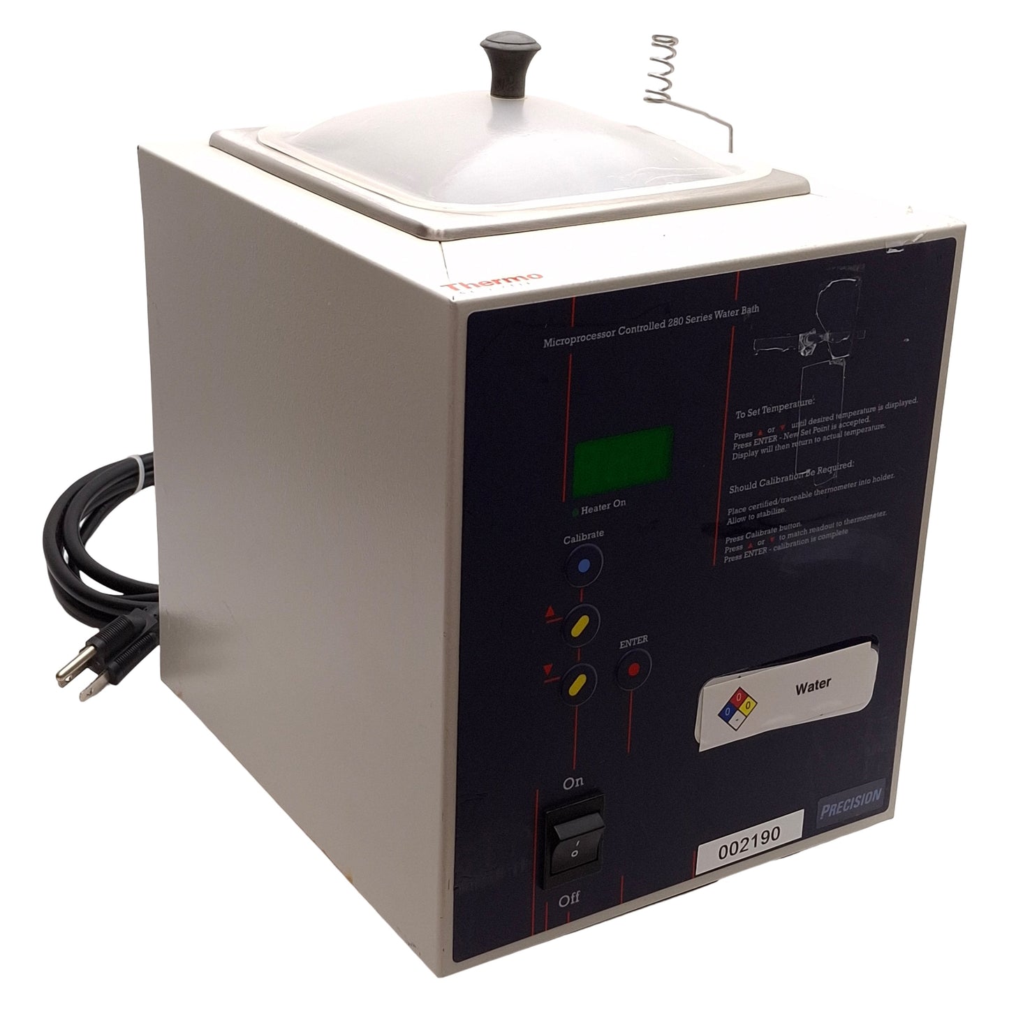 Used Thermo Fisher Scientific 2829 Precision Water Bath, 2.5L, 225W, 120VAC 1.9A