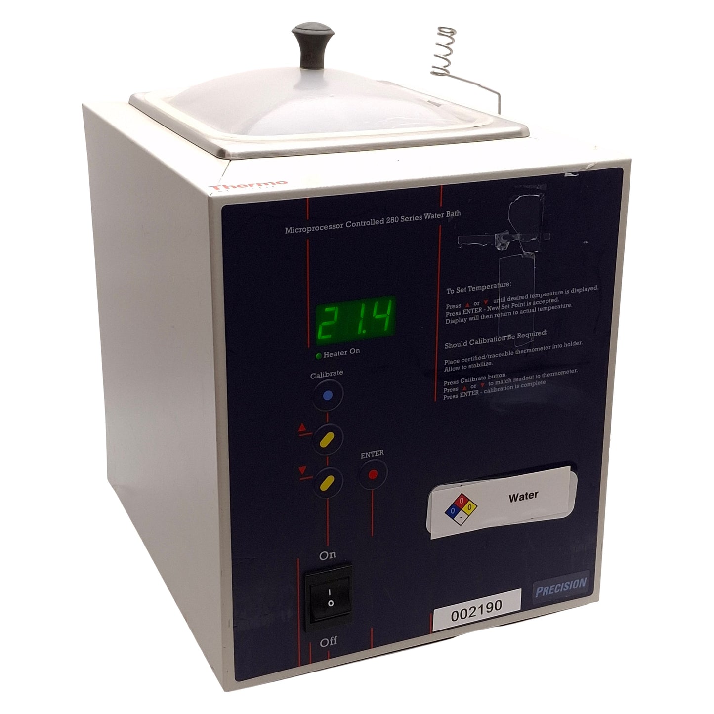 Used Thermo Fisher Scientific 2829 Precision Water Bath, 2.5L, 225W, 120VAC 1.9A