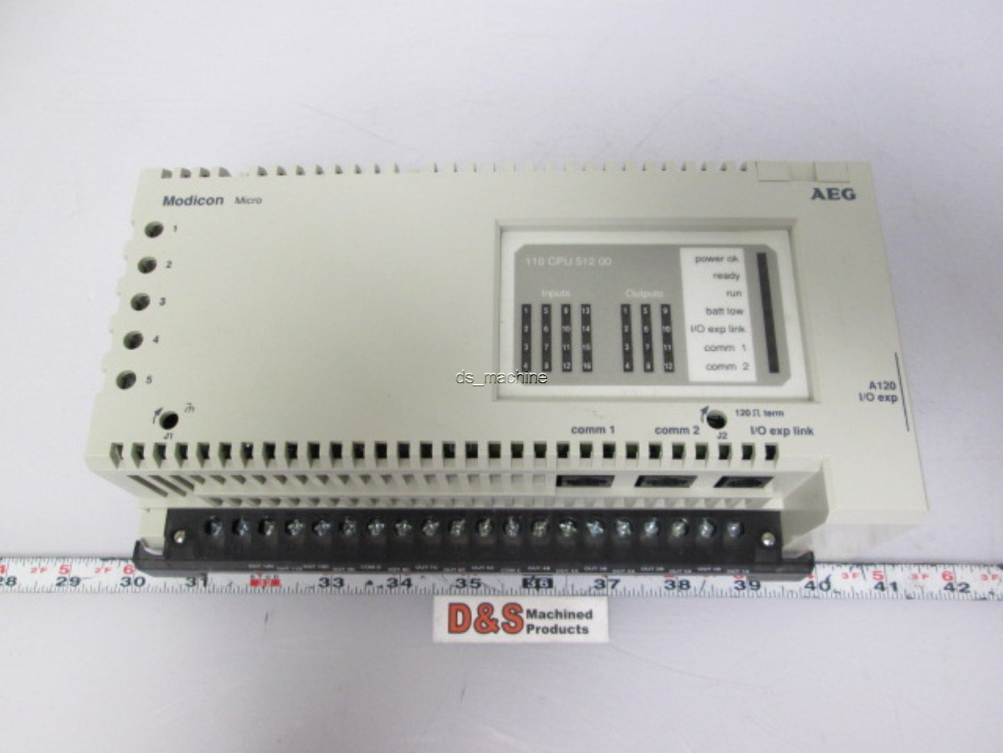 Used Modicon 110 CPU 512 00 PLC Processor Unit 16 Channel Input 12 Channel Output