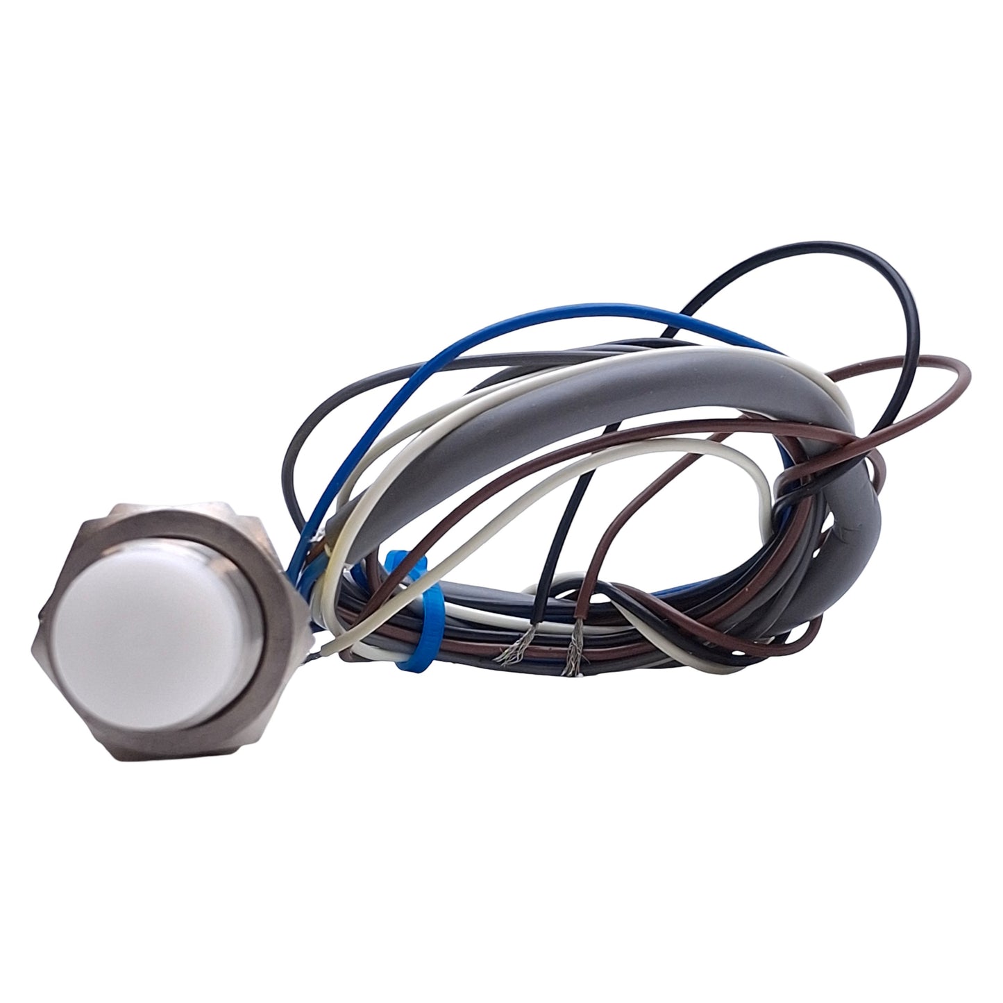Used Banner M18GRY2P LED Indicator M18 Barrel, PNP Input, 10-30VDC, 3ft Cable