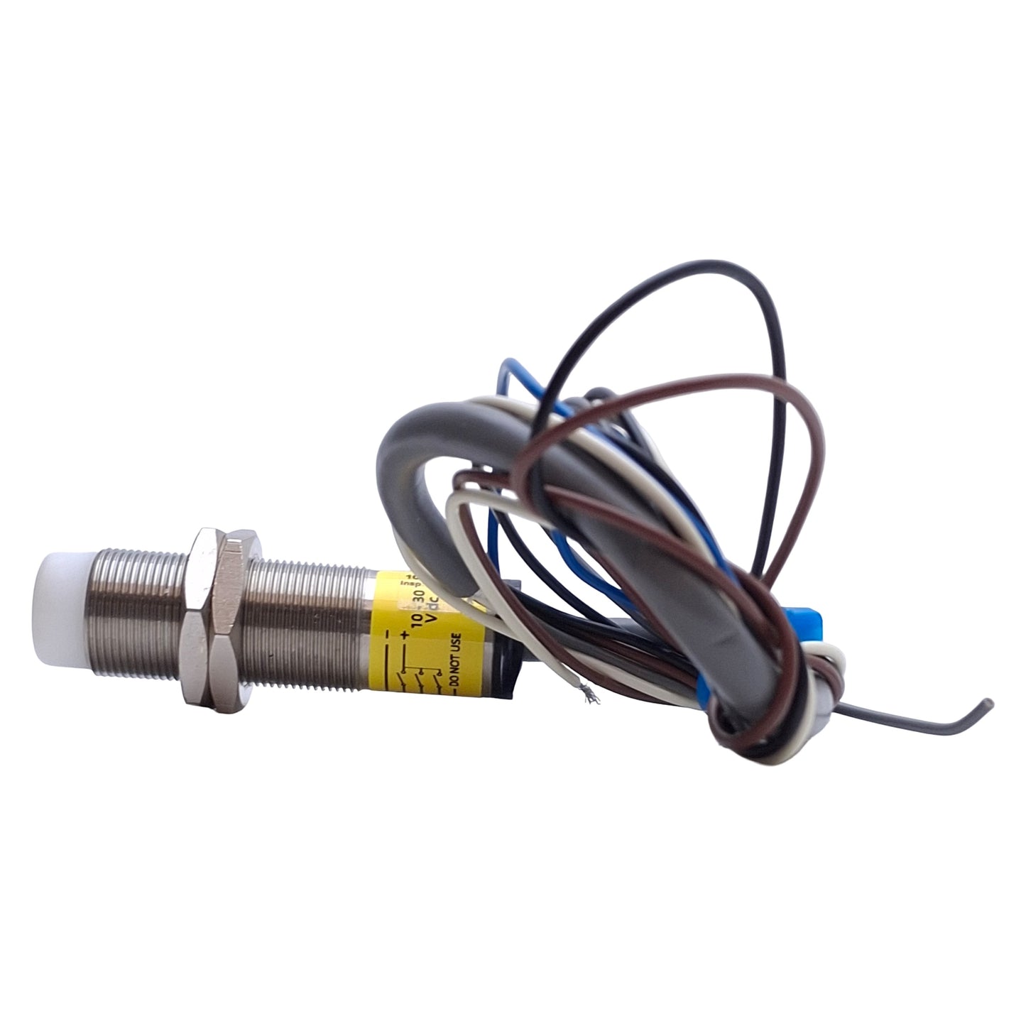 Used Banner M18GRY2P LED Indicator M18 Barrel, PNP Input, 10-30VDC, 3ft Cable