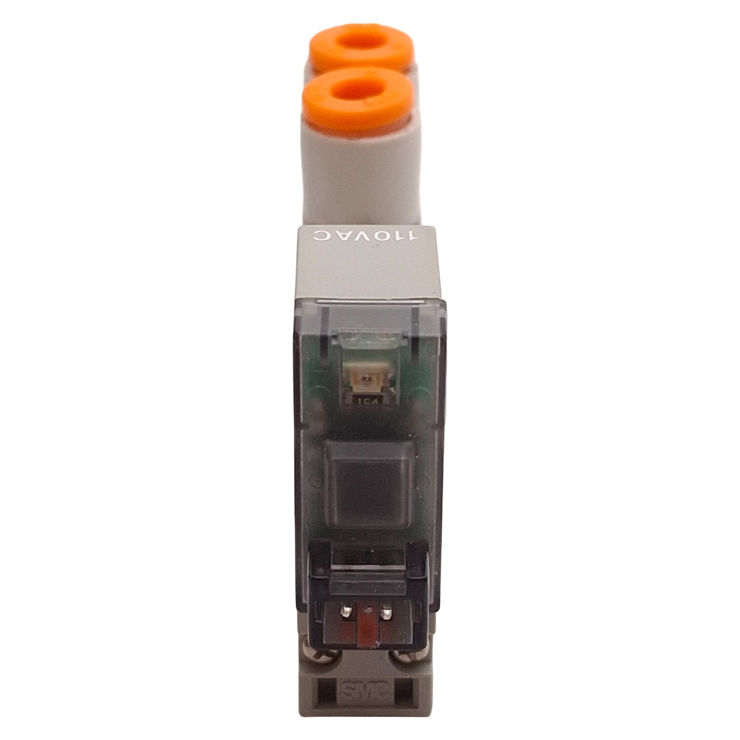 Used SMC SY3120-3LOZ-N3 Solenoid Valve, 2-Pos Single, ø5/32in One-Touch, 110VAC Coil